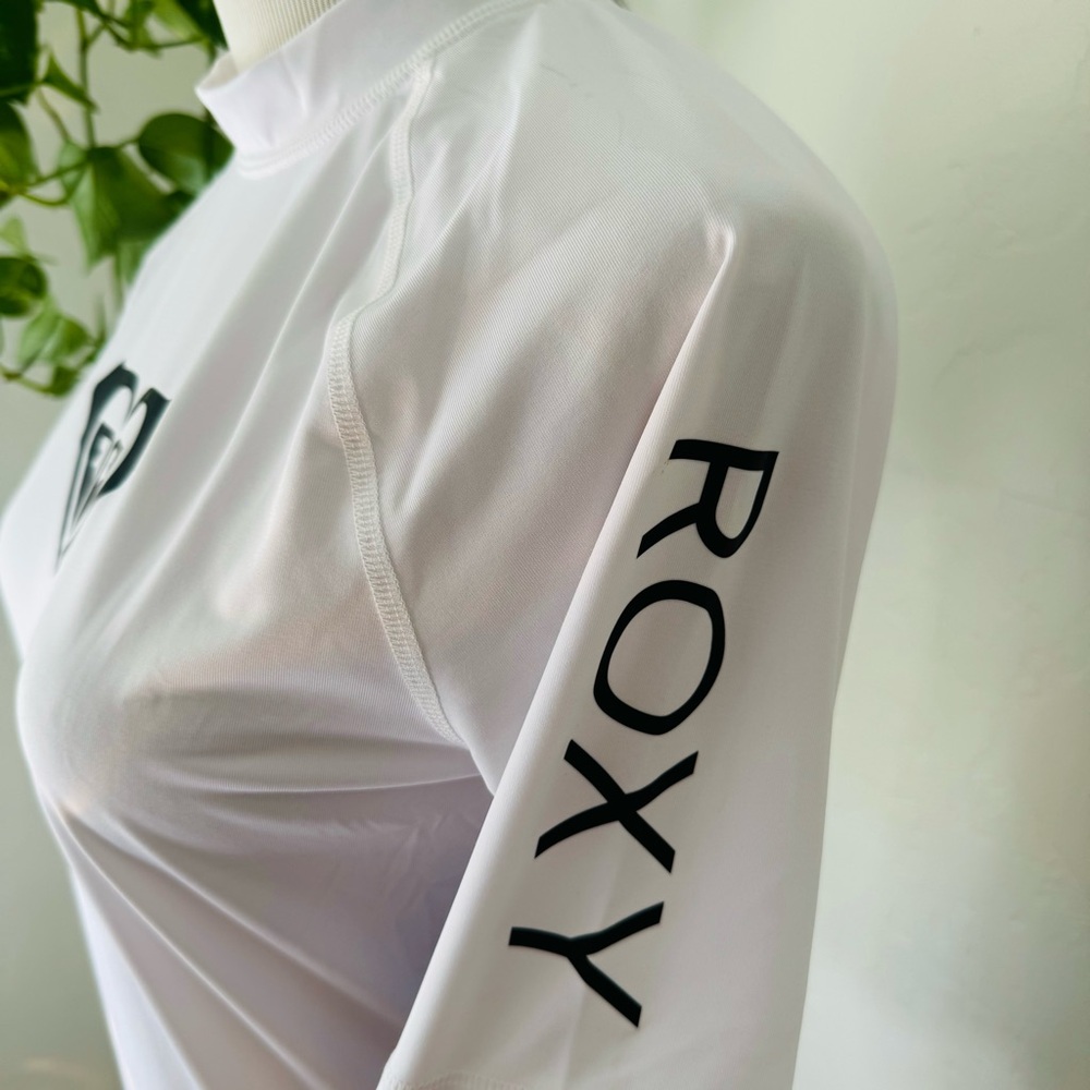 NWT Roxy UPF+ 50 White Rash Guard - Picture 7 of 11